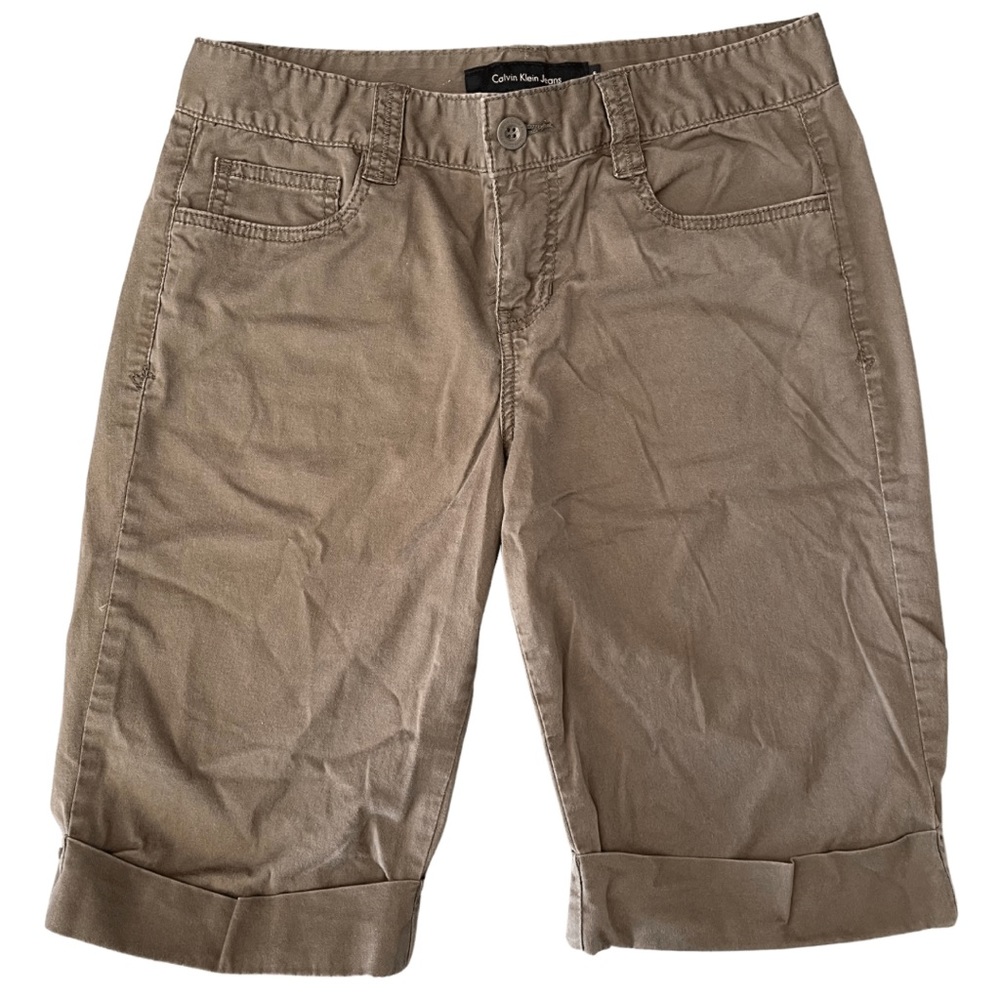 Calvin Klein - Women’s Size 6 - Dark Khaki Bermuda Shorts